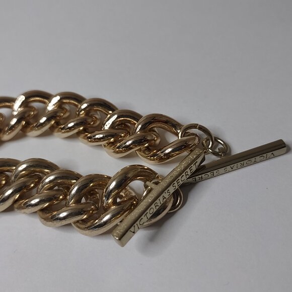 Lot Of 2 Victoria's Secret Heavy Chain Bracelets - Picture 3 of 8